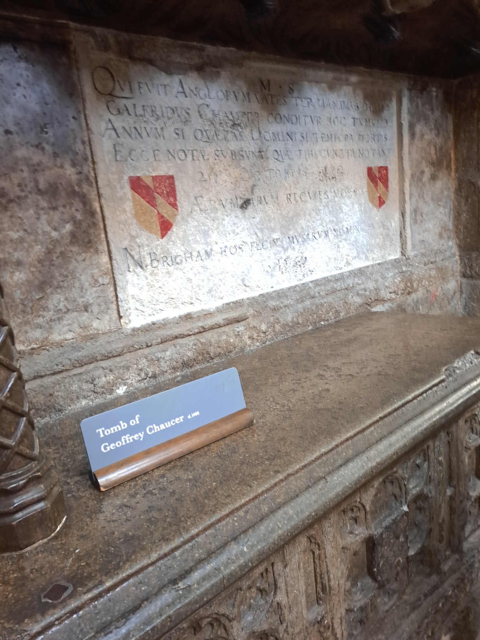 Geoffrey Chaucer, Poets’ Corner
