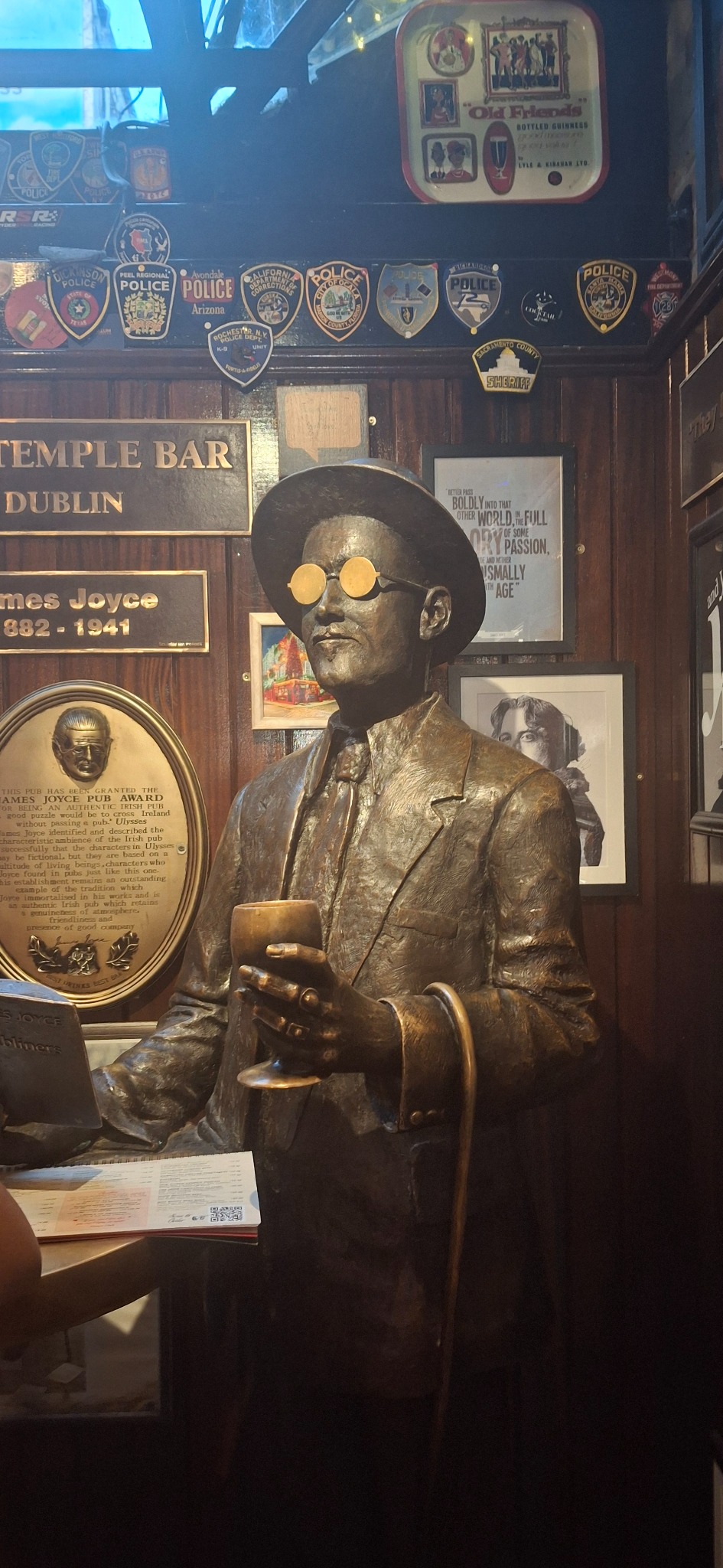 James Joyce statue in Dublin