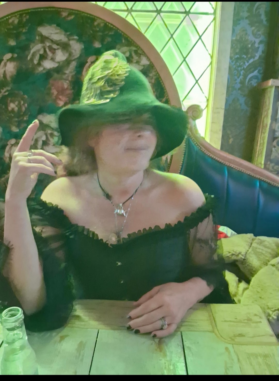 Written in Stone Literary Witches styling with witch hat